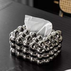 Boîte à mouchoirs rectangulaire en papier pour la maison et le bureau - Product Image 6