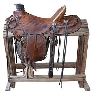 Sillín de Carreras de Cuero Genuino de Búfalo al Mejor Precio, Estilo Inglés, Suave y Cómodo, con Estructura de Plástico y Herrajes Personalizables BS - Product Image 5