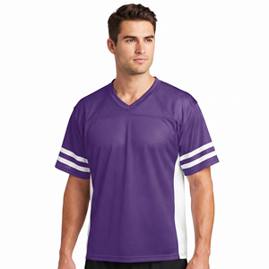 Maillot de lacrosse personnalisé pour homme à col en V en mesh, manches courtes, entièrement sublimé, maillots d'équipe de lacrosse personnalisés en mesh - Product Image 1