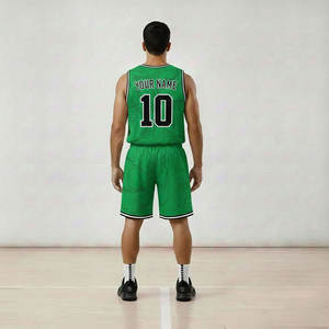 Conjunto de Uniforme de Baloncesto Personalizado con Apliques en Todo el Cuerpo, Impresión Digital, Secado Rápido, Transpirable, para Entrenamiento y Competencia - Product Image 2