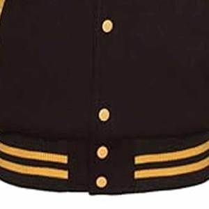 Vestes de baseball vintage en cuir brodé pour hommes, style Letterman Varsity, par Dress Sports - Product Image 4