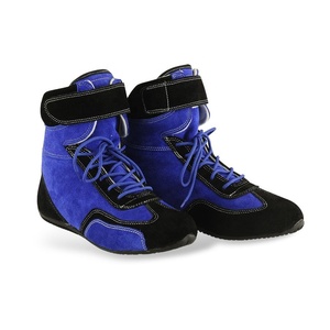 Zapatos de carreras de coche profesional, botas de carreras de cuero todoterreno a la moda - Product Image 1