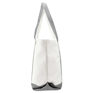Bolsas de Mano Reutilizables de Lona de Algodón Resistente, Gran Capacidad, con Bolsillo Frontal Práctico y Logotipo Personalizado - Product Image 3