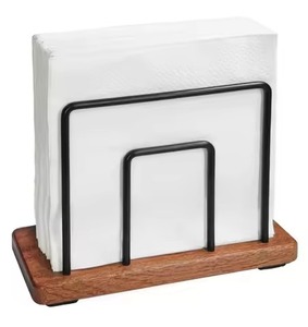 Elegant Modern Metal Napkin Stand with Organizer Feature for Dining Table and <b>Kitchen</b> <b>Tissue</b> <b>Holder</b> for Home Office Restaurant - Product Image 2