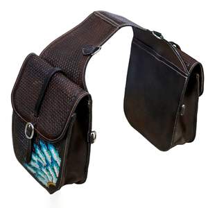 Bolsa de Cuero para Sillín de Caballo Estilo Western, Bolsa para Motocicleta, Hecha a Mano, Tallada a Mano, 100% Cuero de Búfalo, Color y Logotipo Personalizables SS - Product Image 5