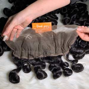 Extensions de cheveux ondulés océan couleur naturelle pleine longueur Double dessiné 100% faisceau de cheveux humains bruts de haute qualité - Product Image 4