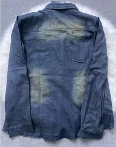 เสื้อยีนส์แขนสั้นสำหรับผู้ชาย, เสื้อแจ็คเก็ตมีกระดุม - Product Image 5