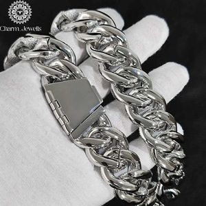 Charm_Jewells Moissanite <b>Statement</b> <b>Necklace</b> Brilliant Cut Link Chain 14K Gold Plated 925 Silver Unisex Luxury Hip Hop IGI - Product Image 2