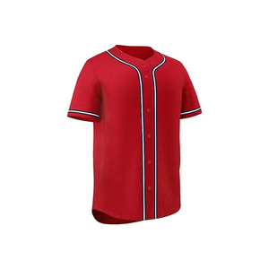 เสื้อเบสบอลแขนสั้นพิมพ์โลโก้ตามสั่ง คุณภาพระดับมืออาชีพ คุณภาพดีเยี่ยม สำหรับขายออนไลน์ - Product Image 5