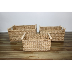 Panier d'organisation multifonctionnel écologique en jacinthe d'eau séchée - Product Image 6