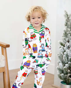 Custom <b>Christmas</b> <b>Family</b> <b>Pajama</b> Set 100% Polyester Casual <b>Matching</b> Holiday Sleepwear Gingerbread Print <b>Family</b> Clothing Collection - Product Image 4
