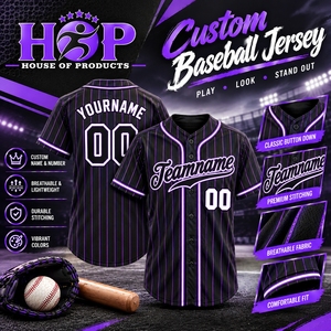 Fabricant professionnel de maillots de baseball, uniformes d'équipe personnalisés, vente en gros, maillots de sport pour hommes à séchage rapide et maillots de softball - Product Image 4
