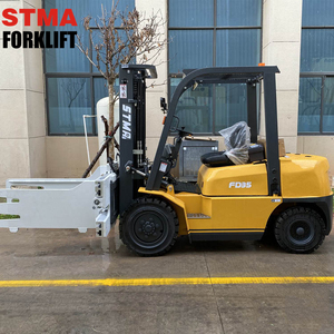 Stma 3000kg 3500kg 3ton 3.5ton mini động cơ diesel ngã ba thang máy tùy chọn Phụ tùng xe nâng với kẹp Bale hiệu suất cao - Product Image 1