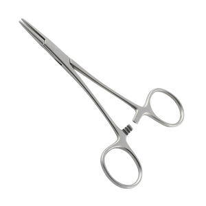 KOUNAIN Ensemble d'instruments chirurgicaux à base d'acier inoxydable de 140mm, mâchoire droite, poignée dentelée, porte-aiguille, instrument chirurgical à base - Product Image 2