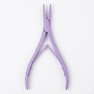 Pinzas para Extensiones de Cabello de Acero Inoxidable 100% con Logotipo Personalizado en Forma Plana, Herramientas Multifuncionales para Extensiones de Cabello - Product Image 1