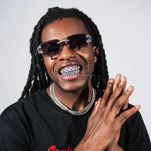 Iced Full Diamond Hip Hop Grillz Sólido 925 Plata de ley VVS Moissanite Dientes coloridos Estrellas personalizables para regalos de bodas - Product Image 3