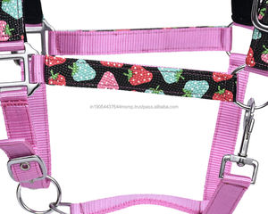 Cabestro de Nylon Acolchado Personalizado con Forro de Felpa Suave y Ajustable, Equipo de Entrenamiento Equino Duradero - Product Image 4