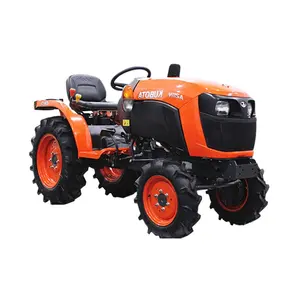 Yüksek kaldırma kapasitesi 21 HP Kubota motor japonya'da yapılan kırmızı renk Mini tarım 4WD traktör