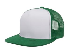 หมวกแก๊ปทรงทรัคเกอร์แบบขายส่ง หมวก 5 แฉก ปีกแบน หมวกตาข่ายแบบ Snapback หมวกตาข่าย หมวกแก๊ปทรัคเกอร์แบบสั่งทำ - Product Image 5