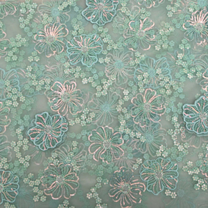 Tela de Terciopelo con Bordado de Cuentas de Lujo, Material Textil de Moda para Boutique, Diseño Exclusivo para Exportación - Product Image 3