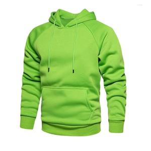 Sweat à capuche unisexe en polaire unie pour homme - Polyester/coton écologique - Streetwear - Hiver - Casual - Hip Hop - Product Image 1