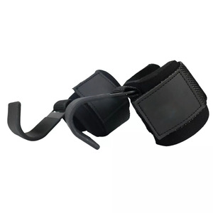 Custom Fitness Heavy Hooks Adjustable Hook Loop Closure Palm Guard Reinforced Steel Grip Neoprene Wrist <b>Cushion</b> Weightlifting - Product Image 3