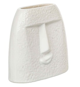 Jarrón de resina con diseño de rostro sonriente, maceta decorativa para flores artificiales, maceta moderna para decoración del hogar, personalizable. - Product Image 6