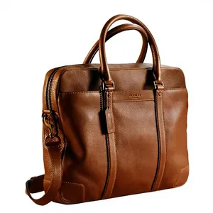 Sac messager convertible pour ordinateur portable en cuir de veau véritable, classique, imperméable, léger, écologique, antichoc, grand format - Product Image 5