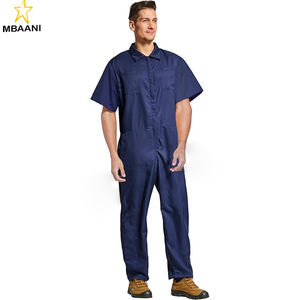 Overol de Trabajo Ligero de Manga Corta para Hombre con Cintura Elástica - Product Image 1