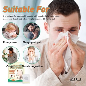 Zili แผ่นแปะบรรเทาอาการไอจากน้ำมูกไหลและคัดจมูกเพื่อรักษาภูมิคุ้มกันแผ่นแปะธรรมชาติ (BVH-009) - Product Image 4