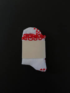 Calcetines Cómodos de Algodón y Spandex para Mujer, Tejidos, con Bordado de Cerezas Personalizado, Lazo, Volantes y Agarre, Calcetines Gruesos para Pilates, Yoga y Entrenamiento - Product Image 2