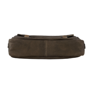 Bolsa de Negocios de Lona Encerada con Logotipo Personalizado, Bolsa de Mensajero para Portátil con Correa de Hombro de Cuero Unisex, Proveedor Mayorista de Fábrica OEM ODM - Product Image 5