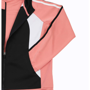 ชุดวอร์มผู้หญิงแบบ Color Blocking แขนยาว มีฮู้ด ซิปหน้า พร้อมกางเกงมีกระเป๋าข้าง เหมาะสำหรับใส่ในฤดูใบไม้ร่วง - Product Image 6