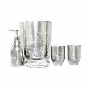 Ensemble de salle de bain décoratif en métal élégant, conçu pour un intérieur de salle de bain minimaliste et un rangement organisé des accessoires - Product Image 6