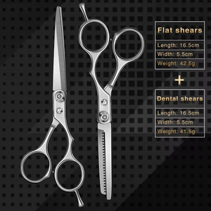Tijeras de Peluquería Profesionales de Acero Inoxidable con Hoja Recta y Afilada para Adelgazar el Cabello, para Diestros - Product Image 3