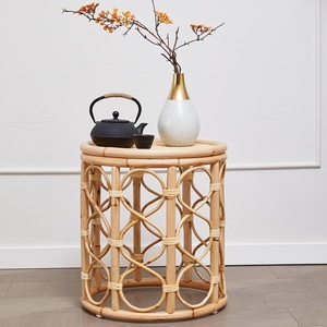 Luxury design for room organization hand-crafted <b>sofa</b> bed side <b>tables</b> rattan coffee <b>table</b> set - Product Image 5
