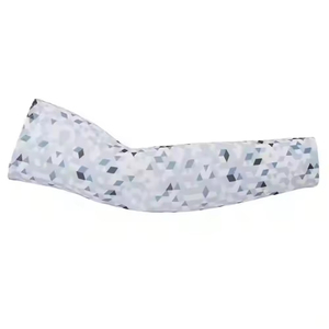 Custom Sweat Wicking Breathable UV Sun Protection Elastic Anti <b>Slip</b> Polyester <b>Nylon</b> Arm Sleeves Unisex Sports Running Cycling - Product Image 4