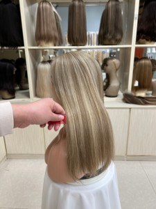 Perruques frontales en dentelle HD en cheveux humains vierges chinois en gros, longues, tailles de bonnet moyennes, petites et grandes, densité 150%, sans colle - Product Image 5