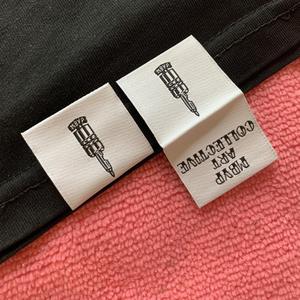 High Density Woven Laser Cut <b>Edge</b> Hem Labels Book Fold Bottom Hem Tags Handmade Sewing Labels Low MOQ TITAN TREAD WEAR Garments - Product Image 4