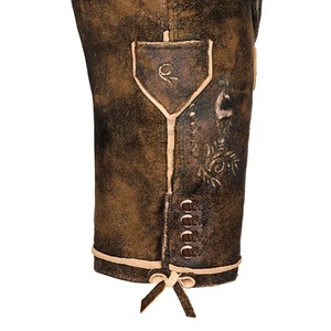 Traje de Hombre para Adultos, Estilo Bávaro Alemán para Oktoberfest, Conjunto de Pantalones Cortos, Camisa, Sombrero, Tirantes, Lederhosen - Product Image 5