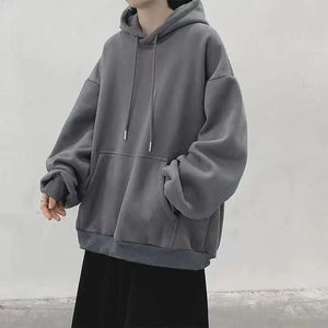 Sweat à capuche streetwear pour homme, imprimé graffiti rétro, coton épais, coupe oversize, fermeture éclair, manches longues, style urbain décontracté pour l'automne - Product Image 2