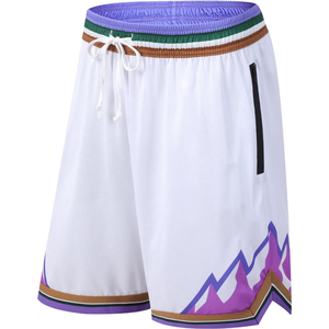 Shorts de course mi-longs pour hommes avec logo personnalisé, taille élastique confortable, 100 % polyester respirant - Product Image 5