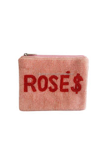 Monedero de tela de algodón con cuentas de semillas hecho a mano, diseño de cita divertida, Mamá de Perros, Pastel de Rosas, Sonrisa, Cierre de cremallera moderno, Flor - Product Image 6