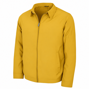 Men's Classic Zip Up Jacket Lightweight Casual Windbreaker Turn Down Collar <b>Coat</b> for Spring Autumn - Product Image 1