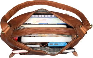Nuevo Bolso Hobo de Cuero Genuino para Mujer, Correa de Hombro Ajustable, Cierre de Cremallera, Estilo Clásico, Color Marrón, Uso Diario, Hecho en India - Product Image 2