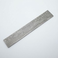 Vente en gros de barres de tiges en acier Damas forgé à la main, motif échelle, matériau brut pour la fabrication de couteaux DIY, fournisseur en gros