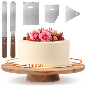 Soporte para Pastel de Madera de Nogal Tallado a Mano de Lujo - Precios al por Mayor B2B - Product Image 2