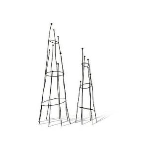 Obélisque de jardin très demandé en fer léger pour plantes grimpantes, lot de 2 supports de plantes connectables - Product Image 1