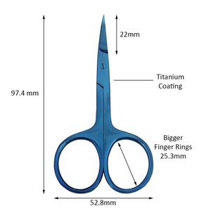Ciseaux à ongles professionnels Tower-Point avec pointe de lame tranchante et lames renforcées pour le soin des cuticules et les ongles épais/naturels - Product Image 5