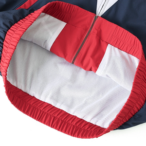 Veste coupe-vent à fermeture éclair intégrale Howard University Greek Fraternity, couleurs bleues personnalisées, marque privée, vêtements d'école et d'université, fabricant - Product Image 5